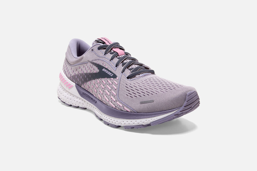 Brooks Adrenaline GTS 21 Road Running Shoes Womens - Pink - ZVKRF-7213